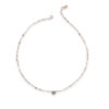 rose quartz and labradorite drop necklace
