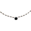 onyx rosary and onyx drop necklace