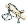 African turquoise long necklace and Nepalese pendant