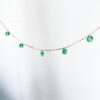 green cubic zirconia necklace