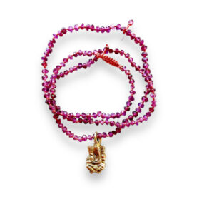 odolite necklace with ganesh pendant